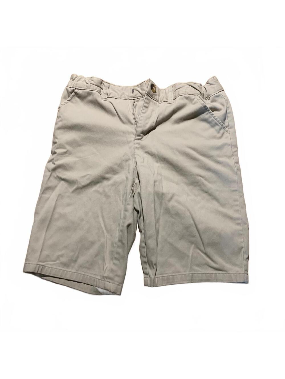 French Toast Boys Chino Shorts Size 16 Khaki Tan Stretch Flat Front